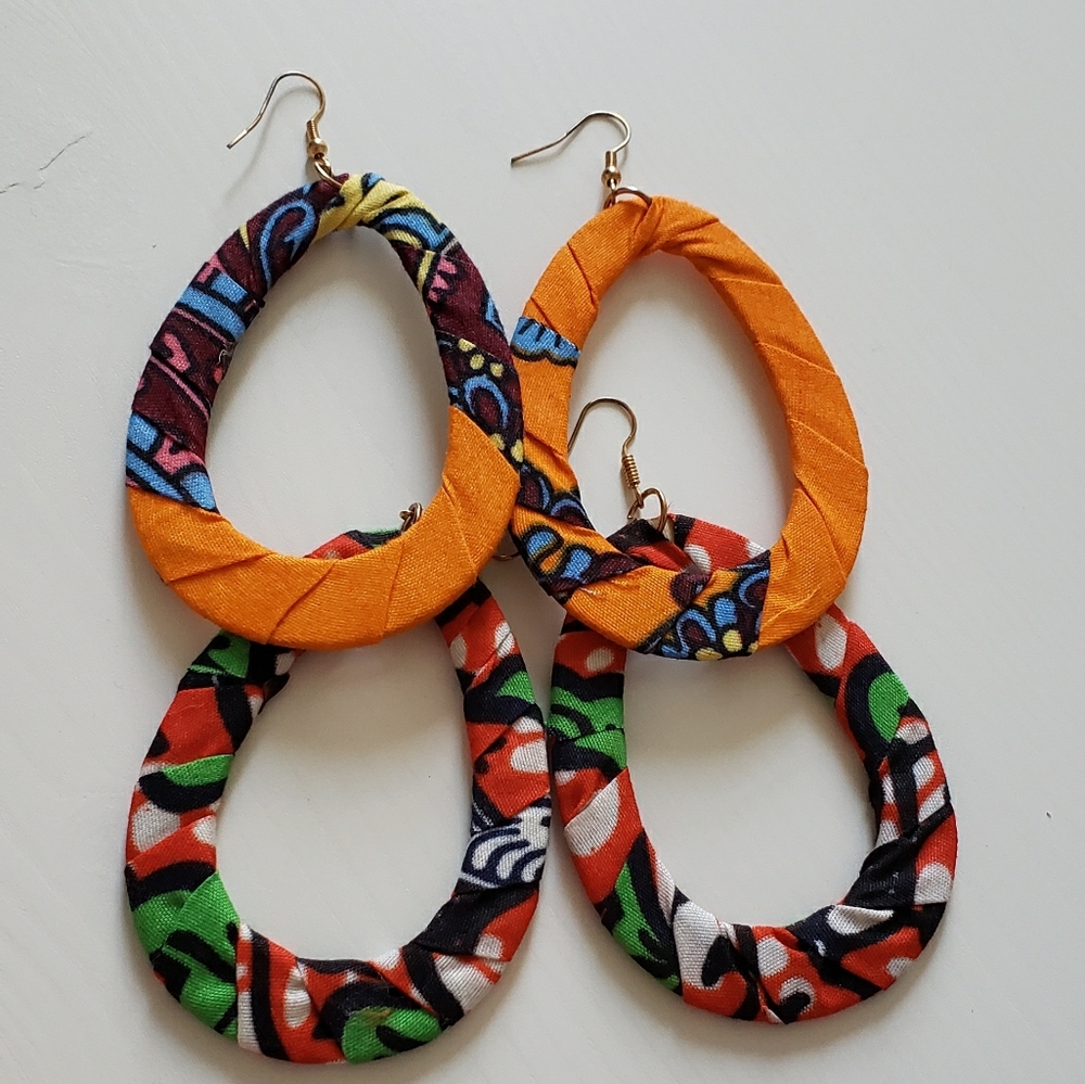 Gorgeous African print earrings!